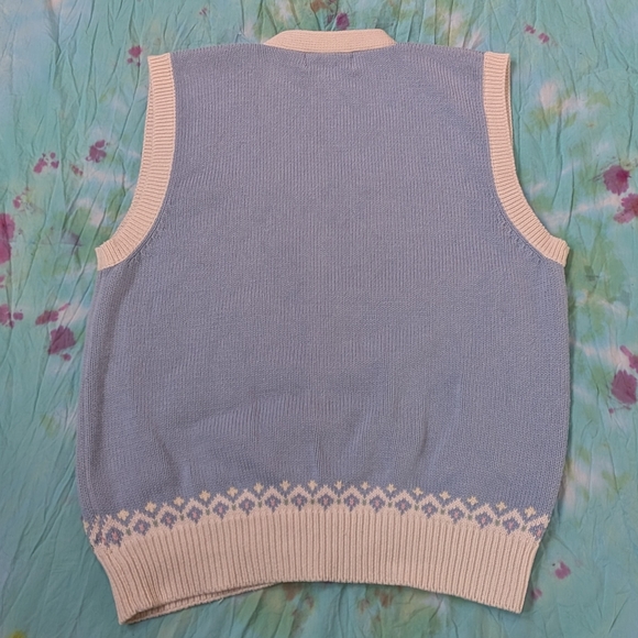 EDDIE BAUER 1990 Vintage Women's Cotton Grandma Core Floral Vest - Picture 5 of 7